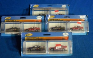 lot 182 image: Testors Model Cars 164th Scale 4 packs of 2 Cars Each (Total of 8 Cars)