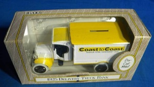 lot 184 image: ERTL 1925 Coast to Coast Delivery Bank Truck