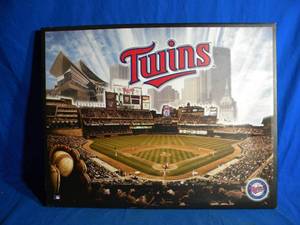 lot 207 image: 22x28 Framed Twins Stadium Picture