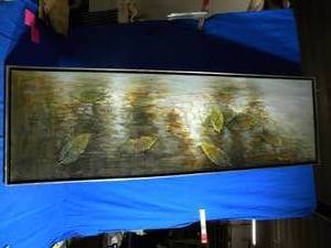 lot 216 image: 21x 67.5 Wall Art Waterlilies