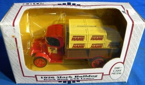 lot 201 image: 1926 Mack Bulldog Truck Bank with Crates by ERTL Original Package