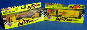 lot 224 image: Indy 500 Pennzoil Race Car Transporter and Teams Transports