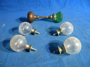 lot 294 image: Antique Doorknob and Pulls