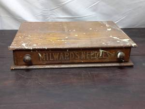 lot 8 image: Old Milwards Needles Sewing Drawer