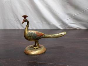 lot 109 image: Brass Peacock