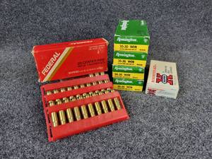 lot 12 image: Lot of 140 Rounds of 30-30 Winchester Rifle Cartridges