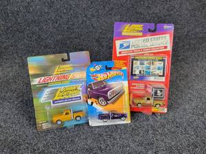 lot 17 image: Lot of (3) 1978 Dodge Lil Red Express Pickup Collectible Cars - Johnny Lightning & Hot Wheels