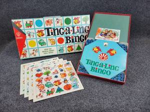 lot 60 image: 1968 Vintage Mr. Fun Cadaco Ting-A-Ling Bingo Game