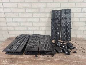 lot 86 image: (8) USB Keyboards and (5) USB Optical Mice