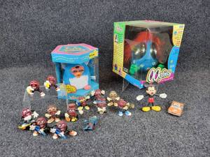 lot 133 image: Lot of Vintage & Modern Toys - 1987 & 1988 California Raisins, Smurf Figurine, Mickey Mouse, and MORE