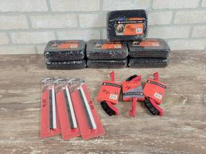 lot 243 image: (7) Grout Haze Sponges, (3) Tile Marker Pencils and (3) Grout and Tile Brushes