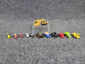 lot 171 image: Lot of (14) Vintage Micro Machines, Mini ERTL Machines, and Miniature CarsTrucks