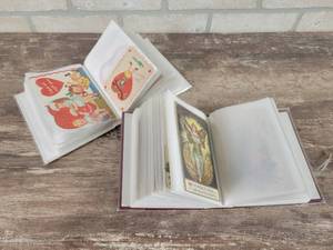 lot 288 image: (2) Albums of Antique Postcards, Valentines and More - Christmas, Halloween, Thanksgiving and More