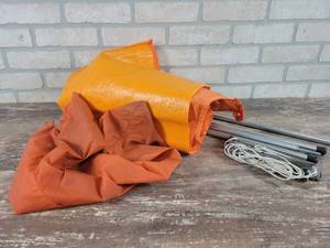 lot 296 image: Orange Tent w Stakes