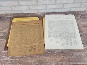 lot 304 image: Reproductions of the US Declaration of Independence