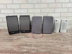lot 310 image: RCA & SONY Bookshelf Speakers and More - NO SHIPPING