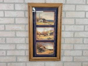 lot 330 image: (3) Les Kouba Prints in Frame - Approx. 13 x 23 - NO SHIPPING