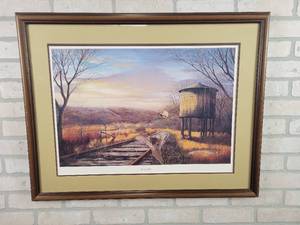 lot 334 image: Rusty Rails by Leo Stans - Signed and Numbered Framed Print - Approx. 33 x 26 - # 73580 - NO SHIPPING