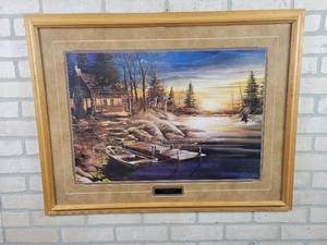 lot 336 image: Peaceful Haven by David Krech - Signed and Numbered Framed Print - Approx. 35 x 27 - # 5931000 - NO SHIPPING