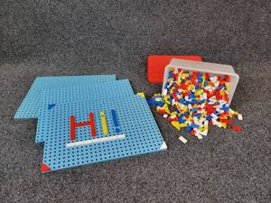 lot 200 image: Vintage 1960s Halsam Play Tiles with (3) Boards