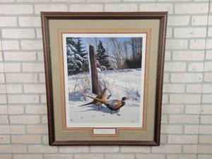 lot 339 image: Early Winter Morning by David Maass - Signed and Numbered Framed Print - Approx. 28 x 32 - # 336950 - NO SHIPPING