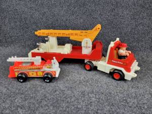 lot 349 image: Pair of Vintage Fisher-Price Fire Engines