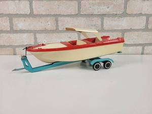 lot 48 image: TONKA Boat and Trailer - Tonka Clipper - Overall Approx. 14 Long