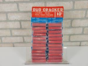 lot 98 image: Vintage Dud Firecracker Full Display - 10 Cents Each - Approx. 9 x 14