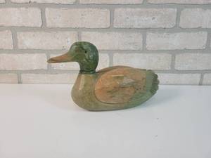 lot 102 image: Vintage Hand-Carved Wood Duck - Approx. 11 x 4 x 6