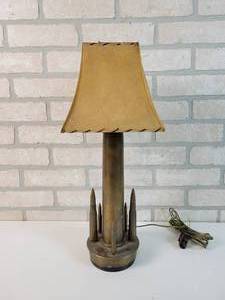 lot 107 image: Trench Art Lamp - Approx. 19 Tall