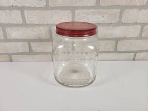 lot 110 image: Vintage Vacuum Packed Coffee Jar - Approx. 8 x 6 x 6