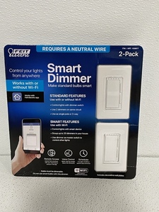 lot 17 image: Feit Electric Smart Dimmer 2 Pack