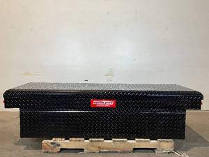 lot 37 image: Weather Guard 71.38 in. Matte Black Aluminum Full Size Crossbed Truck Tool Box