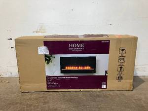 lot 45 image: Home Decorators Collection 42 in. Wall Mount Electric Fireplace in Black