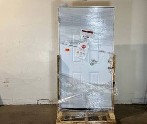 lot 75 image: Steves & Sons 42 in. x 80 in. Element 6 Panel White Primed Steel Prehung Front Door