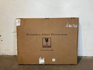 lot 26 image: Pleasant Hearth Ascot Large Glass Fireplace Doors