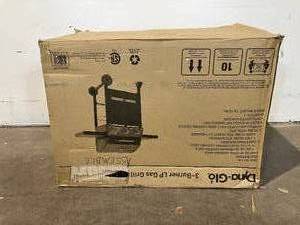 lot 63 image: Dyna-Glo 3-Burner Propane Gas Grill in Matte Black with TriVantage Multi-Functional Cooking System