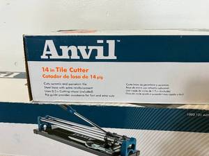 lot 104 image: LOT OF 9. Anvil 14 in. Ceramic and Porcelain Tile Cutter