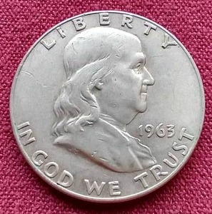 lot 20 image: 1963-D Franklin Half Dollar