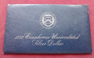 lot 30 image: 1972 Uncirculated Eisenhower Silver Dollar