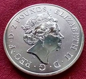 lot 32 image: 2022 British 1 Oz. Little John Silver Coin