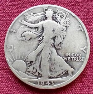 lot 38 image: 1943-S Walking Liberty Half Dollar