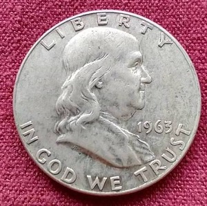 lot 41 image: 1963-D Franklin Half Dollar