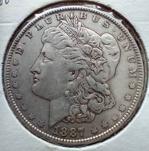 lot 43 image: 1887 Morgan Dollar