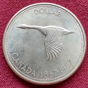lot 100 image: 1967 Canadian Silver Dollar