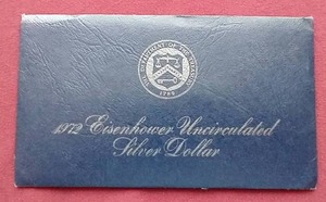 lot 106 image: 1972 Uncirculated Eisenhower Silver Dollar