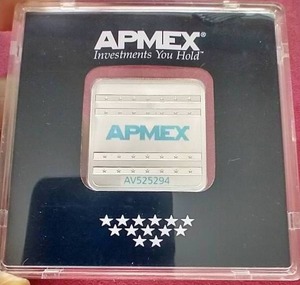 lot 109 image: Encapsulated Serialized 1 Oz. Silver Bar