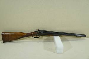 lot 18 image: Belgian 12 Gauge Double Barrel Coach Shotgun