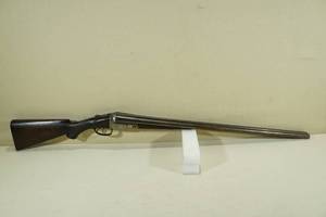 lot 21 image: 1907 Parker Brothers VHE 12 Gauge Hammerless Side by Side Shotgun
