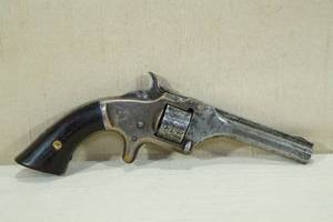 lot 38 image: 1860-1868 Smith & Wesson Model No 1 Second Issue Tip-Up .22 Single Action Revolver